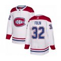 Montreal Canadiens #32 Christian Folin Authentic White Away Hockey Jersey