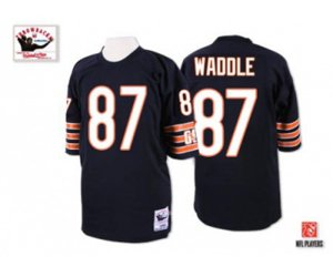 Chicago Bears #87 Tom Waddle Blue Team Color Premier EQT Throwback Football Jersey