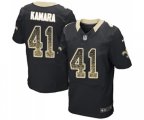 New Orleans Saints #41 Alvin Kamara Elite Black Home Drift Fashion Football Jersey