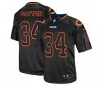 Chicago Bears #34 Walter Payton Lights Out Black Elite Football Jersey
