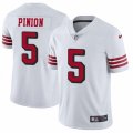 San Francisco 49ers #5 Bradley Pinion Limited White Rush Vapor Untouchable NFL Jersey