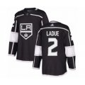 Los Angeles Kings #2 Paul LaDue Authentic Black Home Hockey Jersey