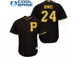 Pittsburgh Pirates #24 Barry Bonds Replica Black Alternate Cool Base MLB Jersey