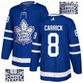 Toronto Maple Leafs #8 Connor Carrick Authentic Royal Blue Fashion Gold NHL Jersey