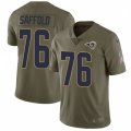 Los Angeles Rams #76 Rodger Saffold Limited Olive 2017 Salute to Service NFL Jersey