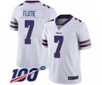 Buffalo Bills #7 Doug Flutie White Vapor Untouchable Limited Player 100th Season Football Jersey