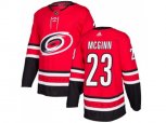 Carolina Hurricanes #23 Brock McGinn Red Home Authentic Stitched NHL Jersey