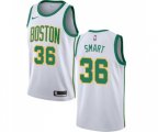 Boston Celtics #36 Marcus Smart Swingman White Basketball Jersey - City Edition