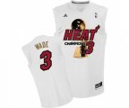 Miami Heat #3 Dwyane Wade Swingman White Finals Champions Basketball Jersey