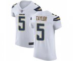 Los Angeles Chargers #5 Tyrod Taylor White Vapor Untouchable Elite Player Football Jersey