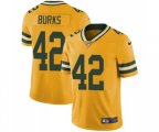 Green Bay Packers #42 Oren Burks Limited Gold Rush Vapor Untouchable Football Jersey