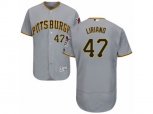 Pittsburgh Pirates #47 Francisco Liriano Grey Flexbase Authentic Collection MLB Jersey