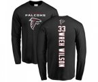 Atlanta Falcons #33 Blidi Wreh-Wilson Black Backer Long Sleeve T-Shirt