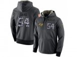 Tampa Bay Buccaneers #54 Lavonte David Stitched Black Anthracite Salute to Service Player Performance Hoodie