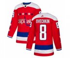 Washington Capitals #8 Alex Ovechkin Premier Red Alternate NHL Jersey