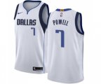 Dallas Mavericks #7 Dwight Powell Swingman White Basketball Jersey - Association Edition