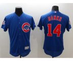 Men Chicago Cubs #14 Ernie Banks Majestic blue Flexbase Authentic Collection Player Jersey