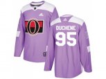 Adidas Ottawa Senators #95 Matt Duchene Purple Authentic Fights Cancer Stitched NHL Jersey