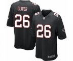 Atlanta Falcons #26 Isaiah Oliver Game Black Alternate Football Jersey