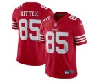 San Francisco 49ers 2022 #85 George Kittle Red New Scarlet With 4-star C Patch Vapor Untouchable Limited Stitched Football Jersey