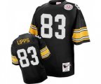 Pittsburgh Steelers #83 Louis Lipps Black Team Color Authentic Throwback Football Jersey