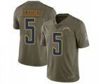 Los Angeles Chargers #5 Tyrod Taylor Limited Olive 2017 Salute to Service Football Jersey