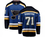 St. Louis Blues #71 Vladimir Sobotka Fanatics Branded Royal Blue Home Breakaway NHL Jersey