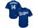 Los Angeles Dodgers #14 Enrique Hernandez Authentic Royal Blue Alternate Cool Base MLB Jersey