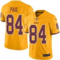 Washington Redskins #84 Niles Paul Limited Gold Rush Vapor Untouchable NFL Jersey