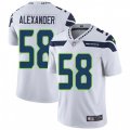 Seattle Seahawks #58 D.J. Alexander White Vapor Untouchable Limited Player NFL Jersey
