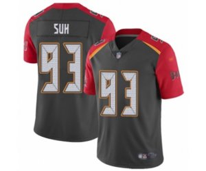 Tampa Bay Buccaneers #93 Ndamukong Suh Limited Gray Inverted Legend Football Jersey