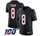 Atlanta Falcons #8 Matt Schaub Black Alternate Vapor Untouchable Limited Player 100th Season Football Jersey