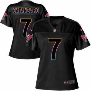 Women Tampa Bay Buccaneers #7 Chandler Catanzaro Game Black Fashion NFL Jersey