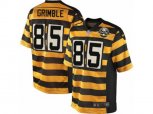 Pittsburgh Steelers #85 Xavier Grimble Limited Yellow Black Alternate 80TH Anniversary Throwback NFL Jersey