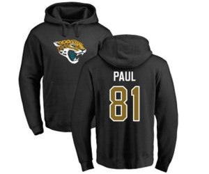 Jacksonville Jaguars #81 Niles Paul Black Name & Number Logo Pullover Hoodie