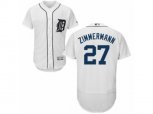 Detroit Tigers #27 Jordan Zimmermann White Flexbase Authentic Collection MLB Jersey