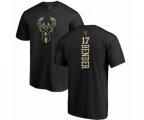 Milwaukee Bucks #17 Dragan Bender Black One Color Backer T-Shirt