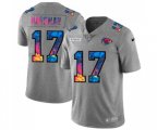 Kansas City Chiefs #17 Mecole Hardman Multi-Color 2020 NFL Crucial Catch NFL Jersey Greyheather