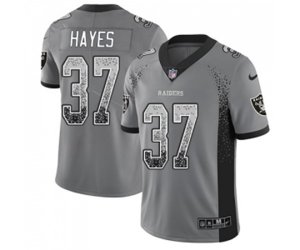 Oakland Raiders #37 Lester Hayes Limited Gray Rush Drift Fashion Football Jersey