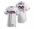 John Smoltz Atlanta Braves White 2020 Stars & Stripes 4th of July Jersey