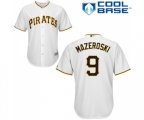 Pittsburgh Pirates #9 Bill Mazeroski Replica White Home Cool Base Baseball Jersey