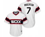 Chicago White Sox #7 Tim Anderson Replica White 2013 Alternate Home Cool Base Baseball Jersey