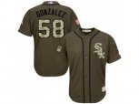 Chicago White Sox #58 Miguel Gonzalez Green Salute to Service Stitched MLB Jerseys