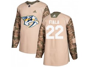 Nashville Predators #22 Kevin Fiala Camo Authentic Veterans Day Stitched NHL Jersey