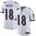 Baltimore Ravens #18 Jeremy Maclin White Vapor Untouchable Limited Player NFL Jersey