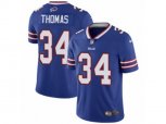 Buffalo Bills #34 Thurman Thomas Vapor Untouchable Limited Royal Blue Team Color NFL Jersey