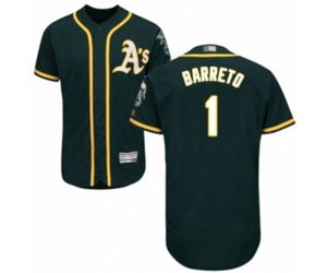 Oakland Athletics Franklin Barreto Green Alternate Flex Base Authentic Collection Baseball Player Jersey