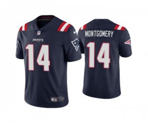 New England Patriots #14 Ty Montgomery Navy Vapor Untouchable Limited Stitched Jersey