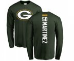 Green Bay Packers #50 Blake Martinez Green Backer Long Sleeve T-Shirt