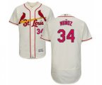 St. Louis Cardinals #34 Yairo Munoz Cream Alternate Flex Base Authentic Collection Baseball Player Jersey